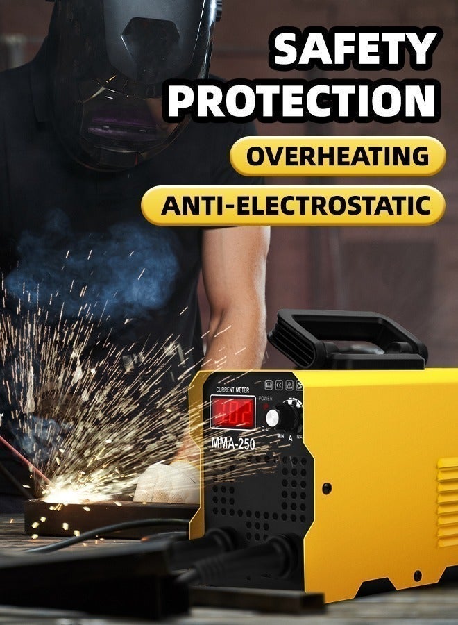 ALongDeng Mini Welder Machine 120A/220V Portable Stick Welder with Synergic Control Digital Display Hot Start Arc Force Anti-Stick - Image 5